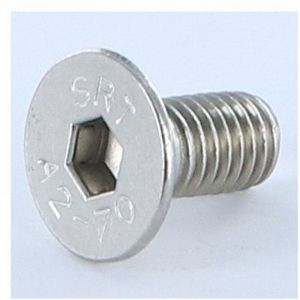 Vis Express - Vis m&eacute;taux Inox A2 fhc t&ecirc;te frais&eacute;e empreinte hexagonale creuse Cl&eacute; de 5 HC5 M8X16 Filetage total-10 pi&egrave;ces