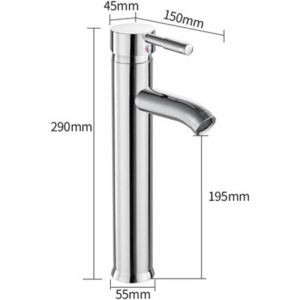 Rapanda - Robinets De Cuisine Acier Inoxydable Chrome Mitigeur Monotrou Robinet De Lavabo Robinets D'évier De Salle De Bain Robinet Monté Sur Le Pont