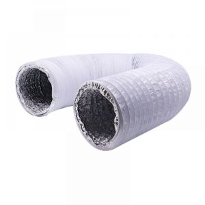 Tuyau d'&eacute;chappement flexible en aluminium pvc de 150 mm de longueur 6 m - Tuyau d'a&eacute;ration pour extracteurs, climatiseurs, s&egrave;che-linge (&oslash;150 mm 6 m,