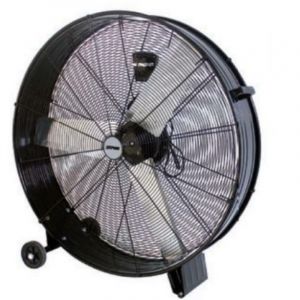 Zephir - Ventilateur de sol industriel 360w avec 3 pales couleur noir zdm90cm