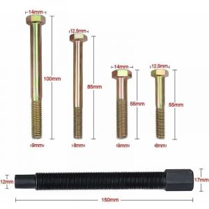 Lot de 13 outils pour &eacute;quilibrage harmonique, extracteur de volant, extracteur de vilebrequin, extracteur de volant d'inertie