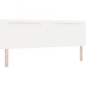 Tête de lit design simple blanc pur 180 cm en simili cuir Vidaxl