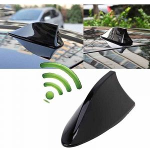 Antenne Requin Antenne D'aileron de Requin Universelle Antenne de Voiture avec AM FM Radio Signal Base &eacute;tanche (Noir)