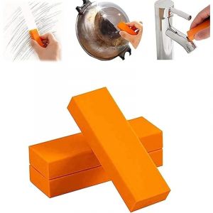 Kit pour Effacer Les Rayures en Acier Inoxydable 3pcs Gommes Magiques pour Enlever La Rouille pour Nettoyer Et &eacute;liminer Les Taches d'eau Et La