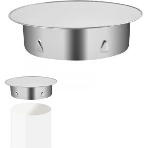 Couvercle de trou de chemin&eacute;e, couvercle de chemin&eacute;e, couvercle de chemin&eacute;e, 145 mm, en acier inoxydable, couvercle de chemin&eacute;e, couvercle mural pour