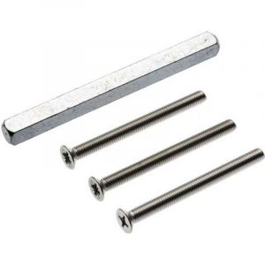 EDI - Kit de fixation porte Nr.30 63-67mm M6x75 carr&eacute;.8x130mm