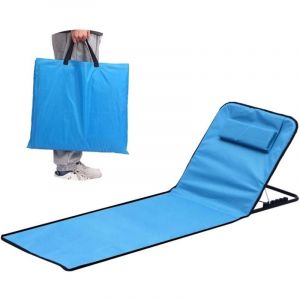 Matelas de Plage Pliable,Transat de Plage,Pliable et R&eacute;glable,Chaise de Plage Pliable,Siege Plage avec Aangle,Se Transpor, pour la Plage, Le Parc, Le