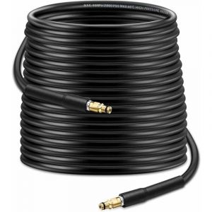 20m Tuyau de Nettoyage Haute Pression,D&eacute;boucheur de Canalisations Pour Nettoyeur Haute Pression K-&auml;rcher,Compatible Avec K-archer K2 K3 K4 K5 K6