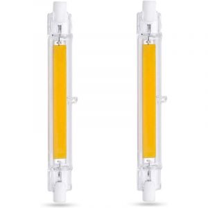 Aafgvc - Ampoule led R7S 118mm 10W Blanc Chaud 3000K, 1000LM, &Eacute;quivalent Lampe Halog&egrave;ne R7S J118 80W 100W, Non-dimmable, Ampoule R7S 118mm Slim cob