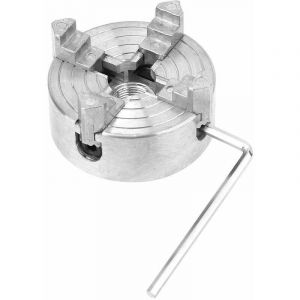 Dpzo &ndash; Mandrin &agrave; 4 m&acirc;choires 12-65 mm &ndash; Alliage de zinc pour mini-tour &agrave; m&eacute;taux &ndash; Ajustement ind&eacute;pendant &ndash; Force de pr&eacute;hension &eacute;lev&eacute;e