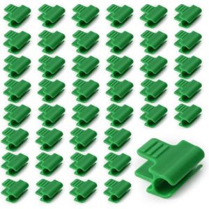 50 Pi&egrave;ces Pinces Fixations pour Serre 11mm, Clip de Film de Serre, Pince &agrave; Effet de Serre, Clip pour Tige de Tube de Serre, Clip Cerceau Tunnel de