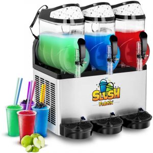Machine à Granita 3 x 12 Litres Professionnelle Granité Slush Sorbet Sans bpa