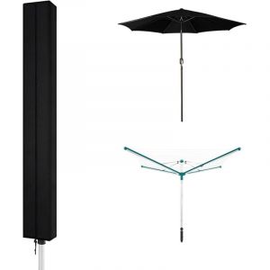 Housse Sechoir Parapluie Imperm&eacute;able, 160 x 15 x 15 Cm Housse Sechoir en Oxford 210d, R&eacute;sistante Aux uv Et &agrave; l'hiver, avec Fermeture &eacute;clair Et Cordon