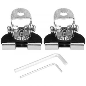 Lot de 2 supports universels en fer pour phare de travail &agrave; led pour capot de voiture, support de montage pour lampe de travail tout-terrain