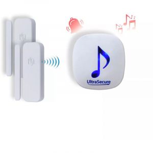 Carillon magasin sans-fil 300m - 2 D&eacute;tecteurs d'ouverture autonomes + Carillon 35 m&eacute;lodies volume r&eacute;glable (DA600+)