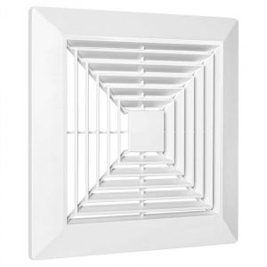 Tlily - Couvercle de Ventilateur D'Extraction Salle avec Ressorts, Pièces Rechange pour Carré Plafond ou Mural,