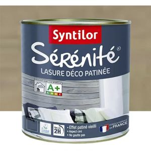 Lasure d&eacute;co patin&eacute;e Syntilor S&eacute;r&eacute;nit&eacute; Vert de gris 2 l