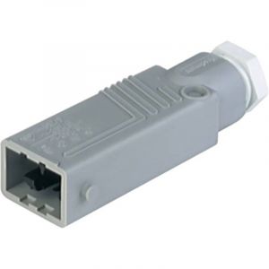 931 692-106-1 Connecteur d'alimentation stas m&acirc;le, droit Nombre total de p&ocirc;les: 5 + pe 6 a gris 1 pc(s) D23596 - Hirschmann