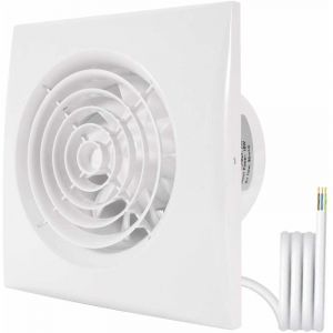 Ventilateur Extracteur d'Air 100mm pour Salle de Bain, Aérateur de Gaine Mural pour Échappement