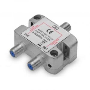 84675 cable r&eacute;partiteur et combinateur R&eacute;partiteur de signaux pour cable c&acirc;ble coaxial M&eacute;tal - Ednet