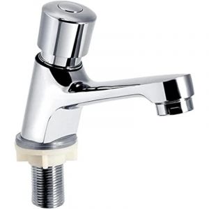 Robinet &agrave; poussoir &agrave; retardement, robinet &agrave; poussoir d'eau froide, robinet de lavabo de salle de bain, robinet de salle de bain