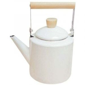 Bouilloire &Eacute;maill&eacute;e Style Japonais 2 Litres Compatible Plaques Halog&egrave;nes Th&eacute;i&egrave;re Kungfu