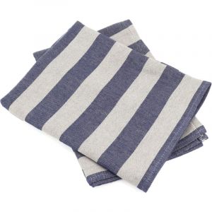 Lot de 2 torchons de cuisine toile coton pat 50x70 cm