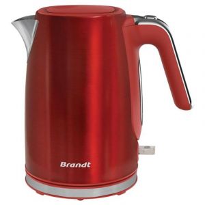 Brandt - Bouilloire sans fil 1.7l 2200w rouge/inox BO1703R