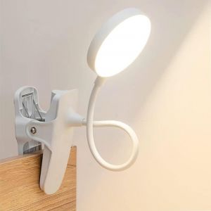 LED Lampe USB Lampes Clips Tactile, Lampe de Lecture 3 Modes d&rsquo;&Eacute;clairage et Dimmable Luminosit&eacute;,pour Bureau, Petite Lampe Pince