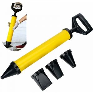 Pistolet à ciment,Ensemble De Pistolet À Mortier,Pistolet à calfeutrer pulvérisat mortier Citron Vert Pistolet applicat avec 4 buses
