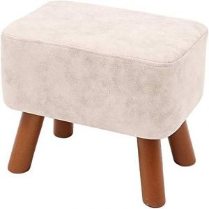 Tabouret Repose-pieds Pouf Repose-pieds Tabouret Pouf Ottoman, Pieds En Bois Massif Rembourrés Tabouret De Chaussure Tabouret De Canapé Petit Siège