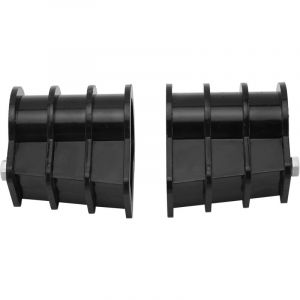 Ccykxa - 2 Pièces Boucle d'Échelle de Piscine, Pièces Intégrées en Plastique Accessoires Escalator de Piscine, Échelle Tampon Bride d'Échelle pour