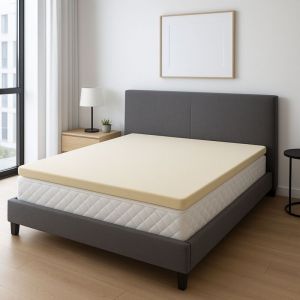 Surmatelas 130x190 - 4,5 cm - Confort Memoire de Forme - Dehoussable - Entretien Facile - Soutien Optimal - Bien-etre Quotidien
