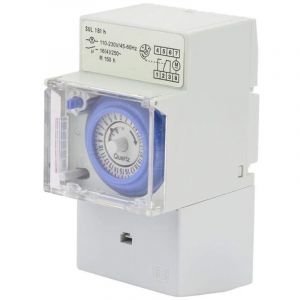 Horloge Modulaire, 110-230V SUL181H Interrupteur &agrave; Minuterie, Horloge Modulaire pour Chauffe Eau, Minuterie M&eacute;canique &Eacute;tanche Programmable 24H, pour