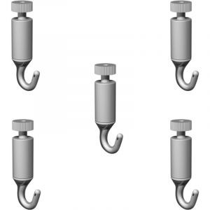 Pack 5 crochets tableau autobloquants capitaine crochet 15 kg 2 mm - Accessoire Cimaise Artiteq