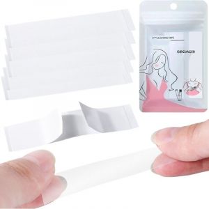 Ruban adh&eacute;sif double face transparent pour le corps, id&eacute;al pour tous types de cuir et tissus, 20 x 85 mm, 108 unit&eacute;s.