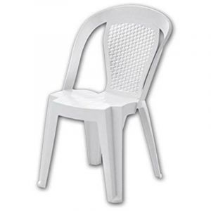 Dimaplast - Fauteuil de jardin Sofia Bistrot en blanc