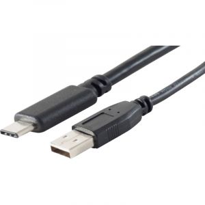 S-IMPULS C&acirc;ble adaptateur USB-A vers USB-C 2.0 noir 1m