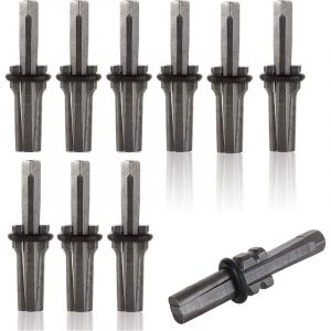 Coin &Eacute;clateur Pierre, 16mm Plug Wedge et Plumes Cales B&eacute;ton, 10 Pi&egrave;ces Stone Splitter, Fendeur de Pierres, Outil Tailleur de Pierre pour B&eacute;ton,