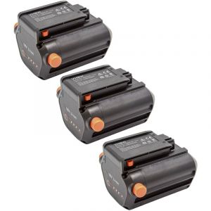 Vhbw - 3x Batteries remplacement pour Gardena 9840-20, BLi-18, 9839-20 pour tondeuse (2000mAh, 18V, Li-ion)