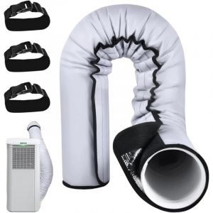 15256cm Gaine D'Isolation Pour Tuyau De Climatisation Housse De Protection Pour Tuyau D'Évacuation De Climatiseur - Manchon Imperméable Avec 3