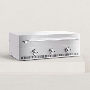 Verycook - Couvercle de cuisson pour plancha gaz Excellence 3 feux Acier peint (peinture Epoxy) ou Inox (inox brossé) avec intérieur inox polymiroir