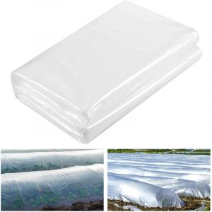 3 x 15m Film Plastique pour Serre de Jardin, Bache Plastique pour Serre de Jardin, Plastique pour Serre Polyéthylène Résistant, Tunnel en Film