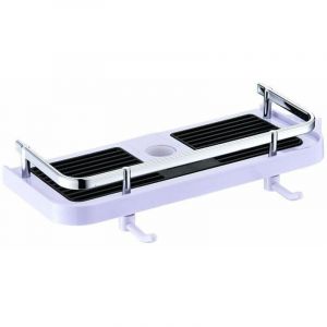 YMYNY &Eacute;tag&egrave;re Douche pour Colonne/Barre de Douche,Etag&egrave;re Serviteur de Douche avec Support Pomme Douche,Panier Rangement Salle de Bain Tablette de