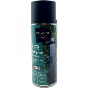 A&eacute;rosol De Finition Peinture Fer Antirouille - 400ML Couleur: ral 9005 noir fonce mat