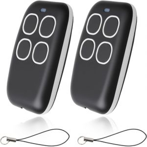 2PCS T&eacute;l&eacute;commande Universelle Portail Garage de 280&ndash;868 MHz Universel 4 en 1 Multifr&eacute;quence Porte Garage Rolling Code Telecommande Compatible avec
