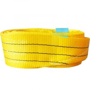 Soltec Srl - Bande de levage jaune, portée 3000 kg, sangle de levage 3 tonnes, haute résistance en polyester, harnais de charge anti-usure 2 mètres