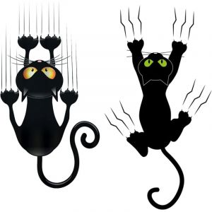 Stickers Voiture Chat, 2 Pièces Mignon Autocollant Chat Voiture Autocollant Voiture Humour Autocollant Voiture Humour Pour Autocollant De Décoration