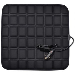 Coussin chauffant universel 12V pour si&egrave;ge auto, housse de coussin chauffante &eacute;lectrique, tapis chauffant
