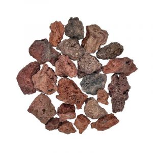 Big Bag Express - Pack 7 x Big Bag de 1M&sup3; (+/- 140M&sup2;) Gravier Pouzzolane Rouge / Noir &oslash; 15/25 mm - Livraison standard